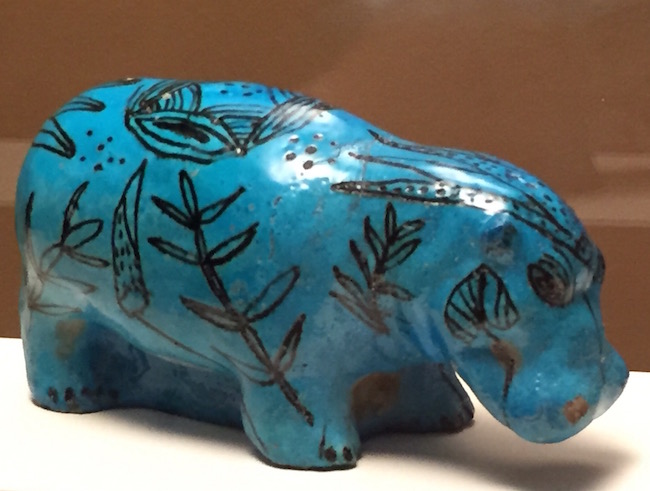 hipopotamo azul animales y faraones