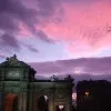 Atardecer en la Puerta de Alcalá