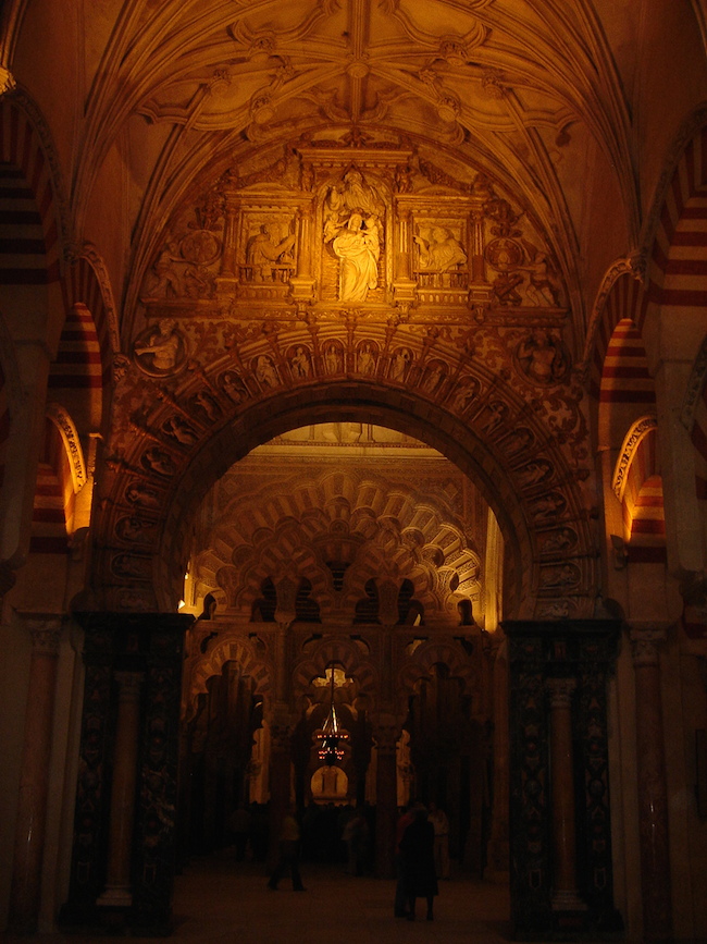Detalle de la catedral en la mezquita de Córdoba (2007)