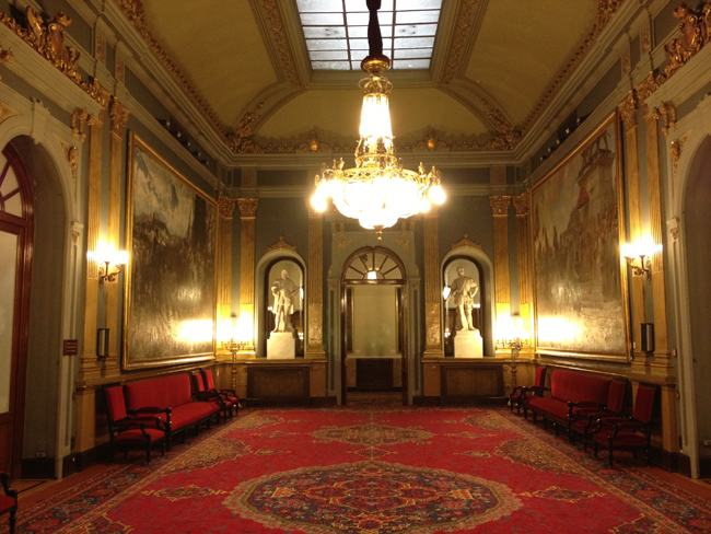 salón de los pasos perdidos del senado