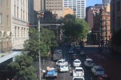 calles del centro desde el monorail de sydney